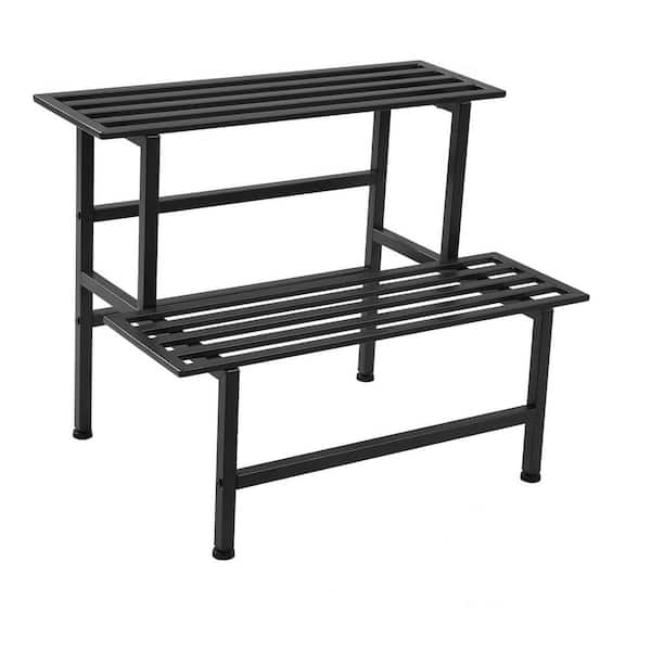 3-Tier Chrome Steel Plant Stand (23.2 in. H W x 30 in. H