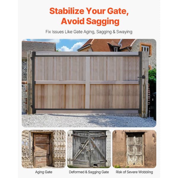 SKYSHALO Adjustable Gate Kit, Fits 60-96 in. Openings, 6-7 ft