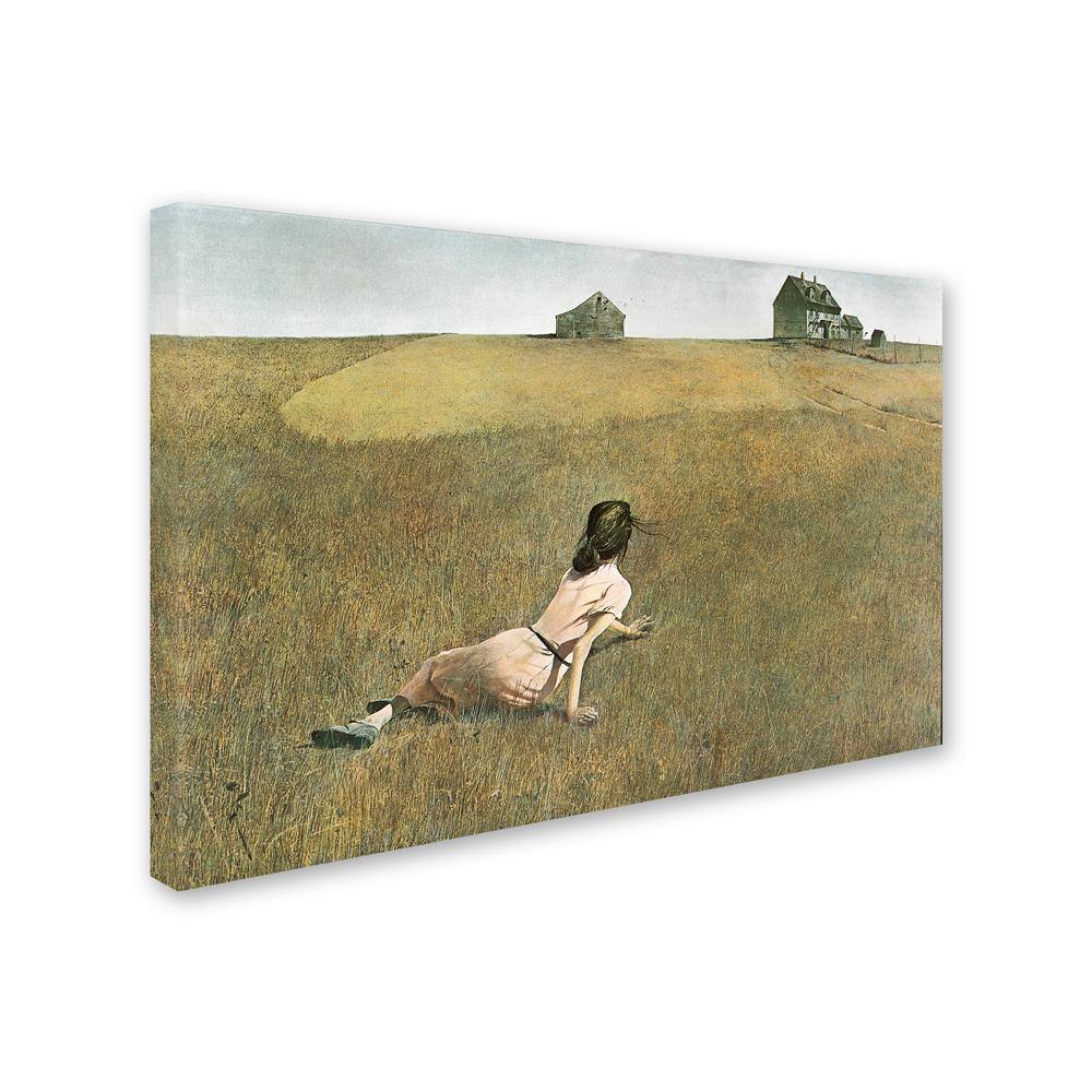Trademark Fine Art -Andrew Wyeth 'Christina's World' Canvas Art - 22''x32''