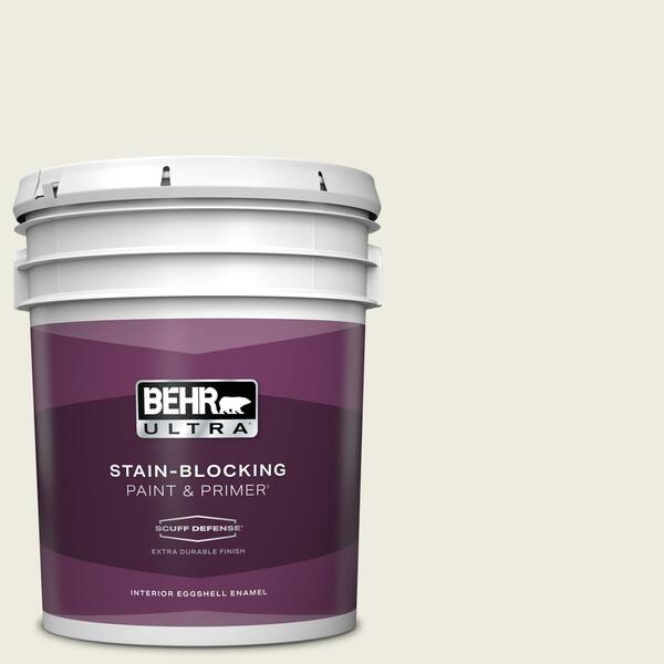 BEHR ULTRA 5 gal. #W-F-720 Silver Leaf Extra Durable Eggshell Enamel Interior Paint & Primer