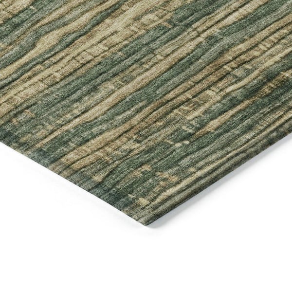 Chantille Machine Washable Indoor/Outdoor Abstract ACN1846 Fern 8 ft. x 10 ft. Accent Rug