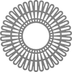 28 in. O.D. x 10-3/8 in. I.D. x 3/4 in. P Cornelius Architectural Grade PVC Pierced Ceiling Medallion