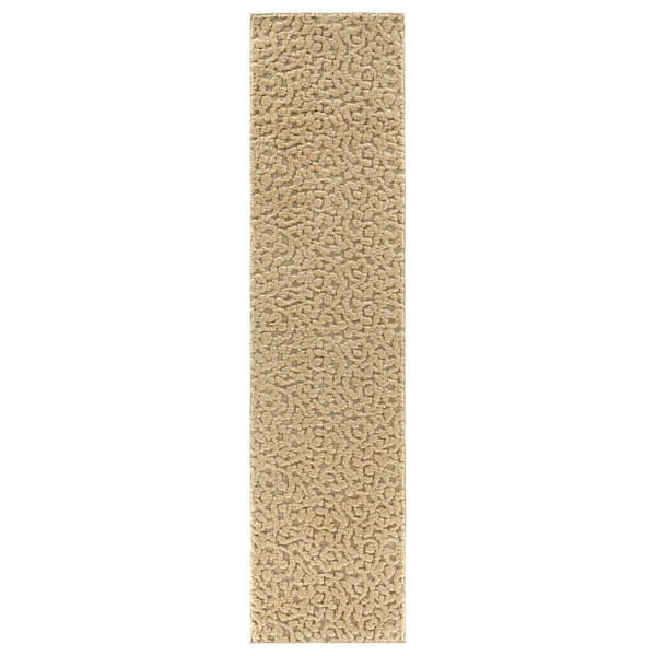 Garland Rug Ivy Tan 3 ft. x 12 ft. Runner Rug