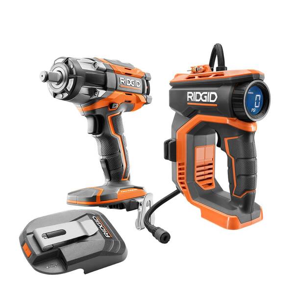 RIDGID 18V Cordless 3-Tool Combo Kit w 