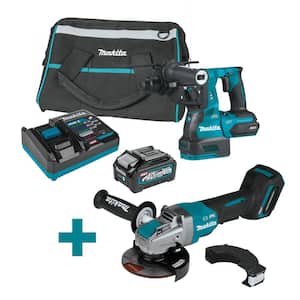 40-Volt Max XGT Brushless 1-1/8in. Rotary Hammer Kit, AFT (4.0Ah) w/bonus XGT Brushless 5in. X-LOCK Paddle Angle Grinder