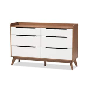 Brighton 6-Drawer White Dresser