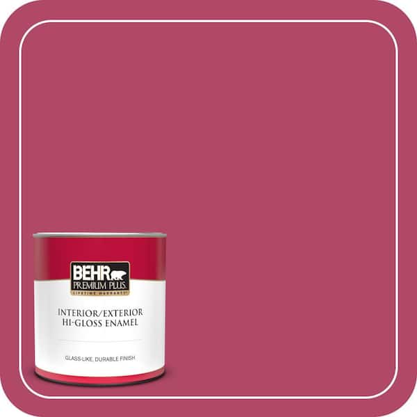 BEHR PREMIUM PLUS 1 qt. Home Decorators Collection #HDC-SM16-04 Bing Cherry Pie Hi-Gloss Enamel Interior/Exterior Paint & Primer