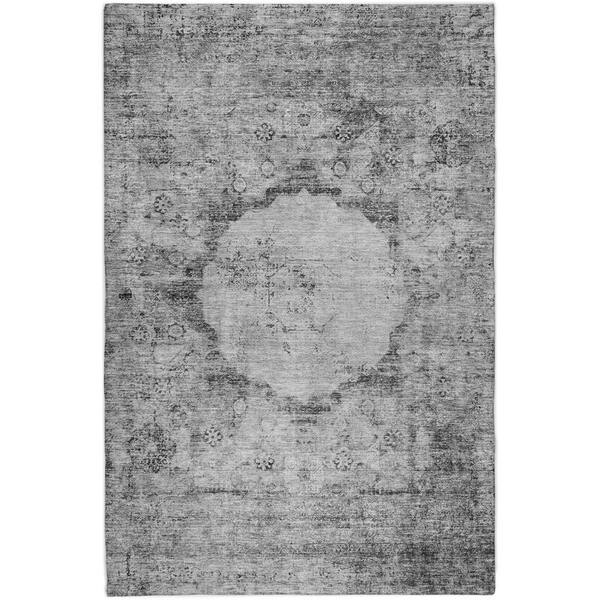 Dream Shag Premium Machine Washable Abstract ADS675 Gray 10 ft. x 14 ft. Area Rug