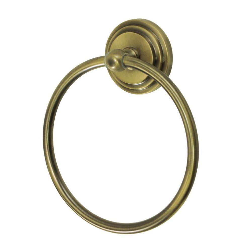 Kingston Brass Milano Wall Mount Towel Ring In Antique Brass HBA2714AB   Antique Brass Kingston Brass Towel Rings Hba2714ab 64 1000 