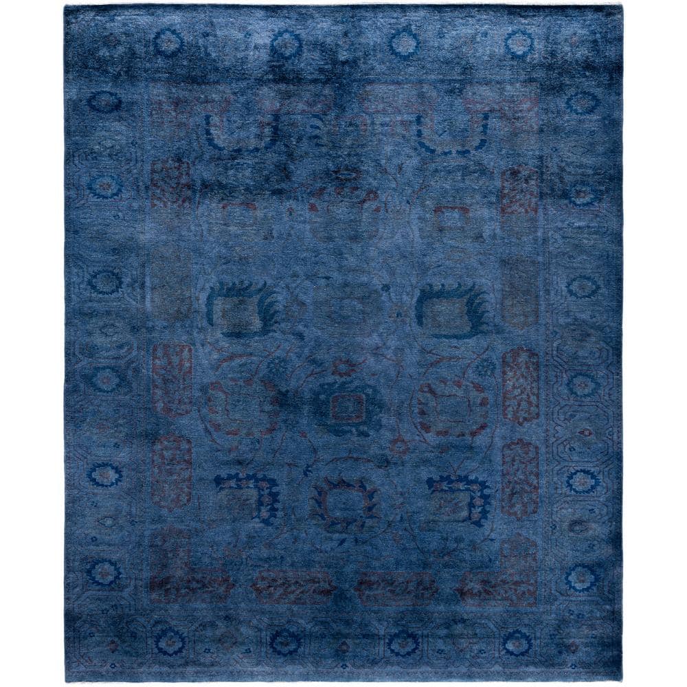 Fine Vibrance Blue 6 X 9 Hand-Knotted Wool Indoor Area Rug price history on PriceWatchPro