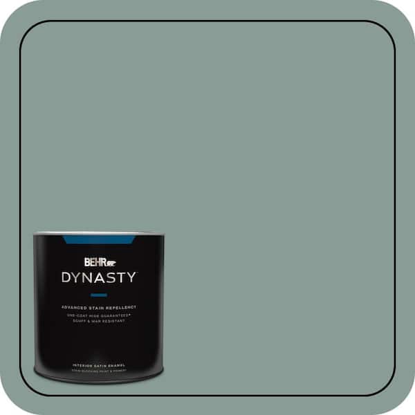 BEHR DYNASTY 1 qt. #490F-5 Cloud Burst Satin Enamel Interior Stain-Blocking Paint & Primer