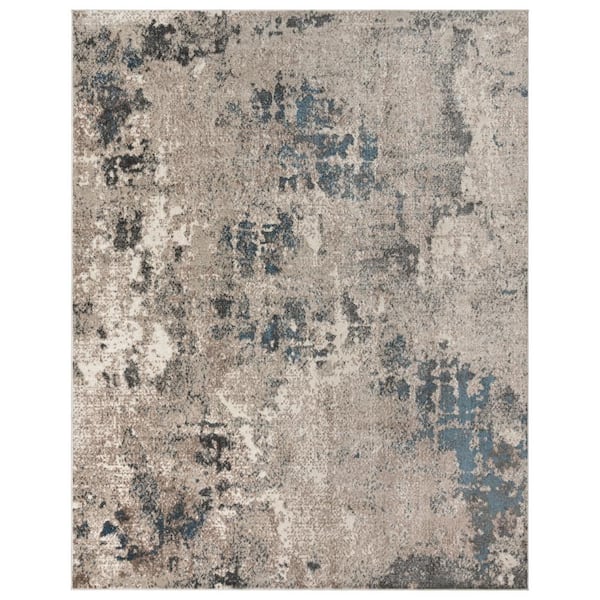 Gertmenian Heirloom Huma Beige 9 ft. x 13 ft. Abstract Indoor Area Rug
