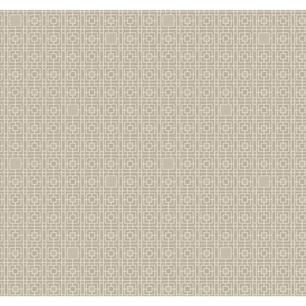 York Wallcoverings Beige Deco Screen Wallpaper, 27-in by 27-ft