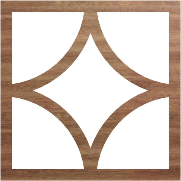 Ekena Millwork 0.375 in. x 32 in. x 32 in. Wood Medallion Moulding