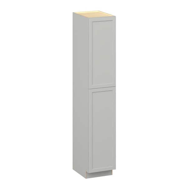 Emerson Whisper Gray Pantry with Left door Reday to Assemble with 4 Adjustable Shelf (18 in. W x 96 in. H x 24 in. D)