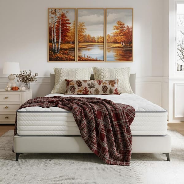 Babo Care Multi-layer Breathable Anti Static Hybrid King Medium Memory Foam 10 in. Bed-in-a-Box Mattress