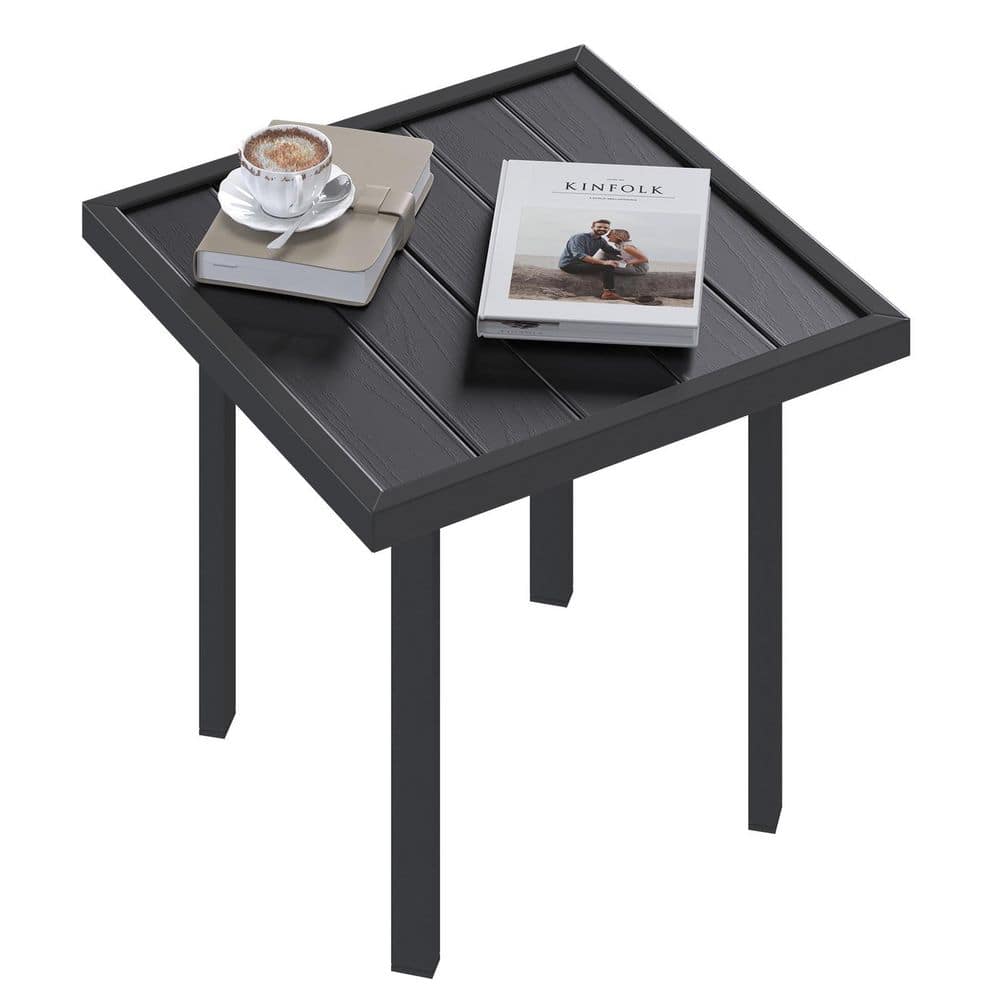 Square Outdoor Side Table for Patio, Metal Garden Coffee Accent Tables price history on PriceWatchPro