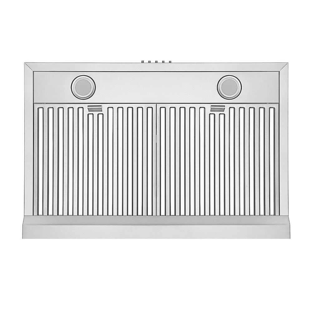 30-Inch Stainless Steel Under Cabinet Range Hood with LED Lights