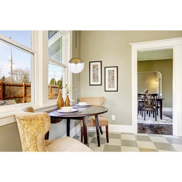 Timeless Home Ellie 1-Light Brass Pendant with Clear Glass Shade