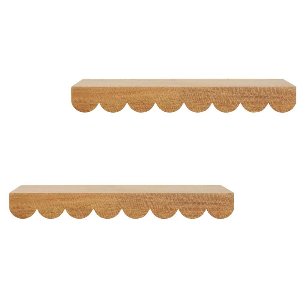StyleWell Kids Scalloped Wood Floating Wall Shelves (Set of 2) AC16403 — free download