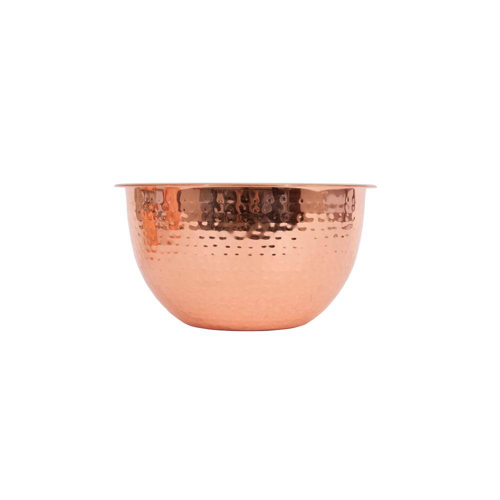 Copper Finish Hammered Stainless Steel Nesting Bowls Set