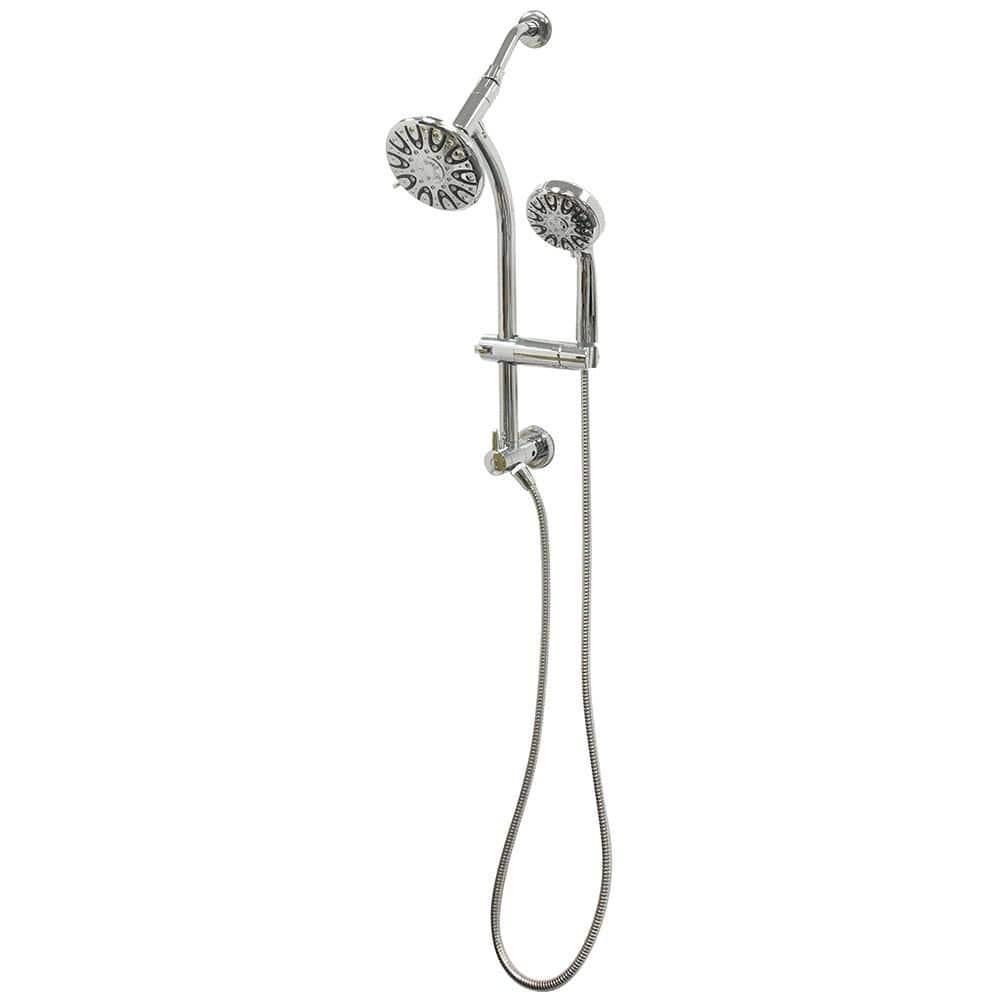 UPC 028905866545 product image for 6-Spray Wall Bar Raincan Showerhead with 6-Spray Handshower in Chrome | upcitemdb.com