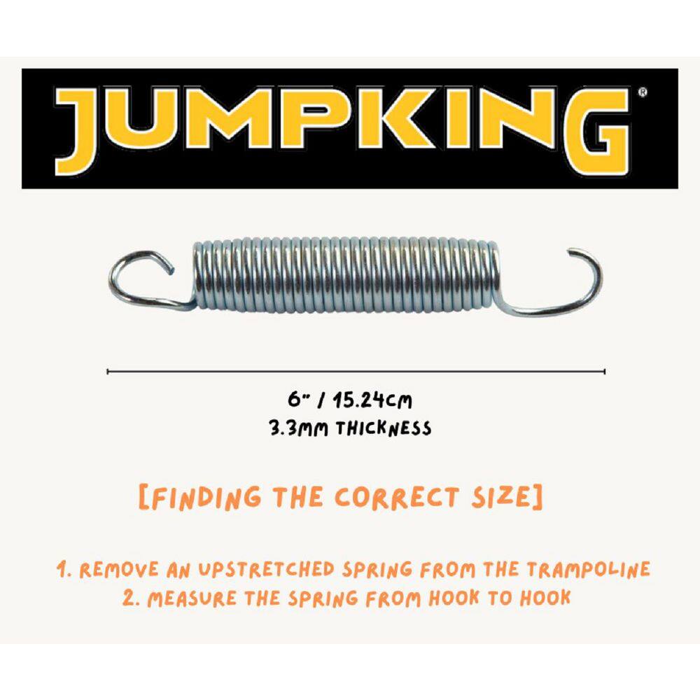 6-inch Silver Alloy Steel Trampoline Springs Set of 5