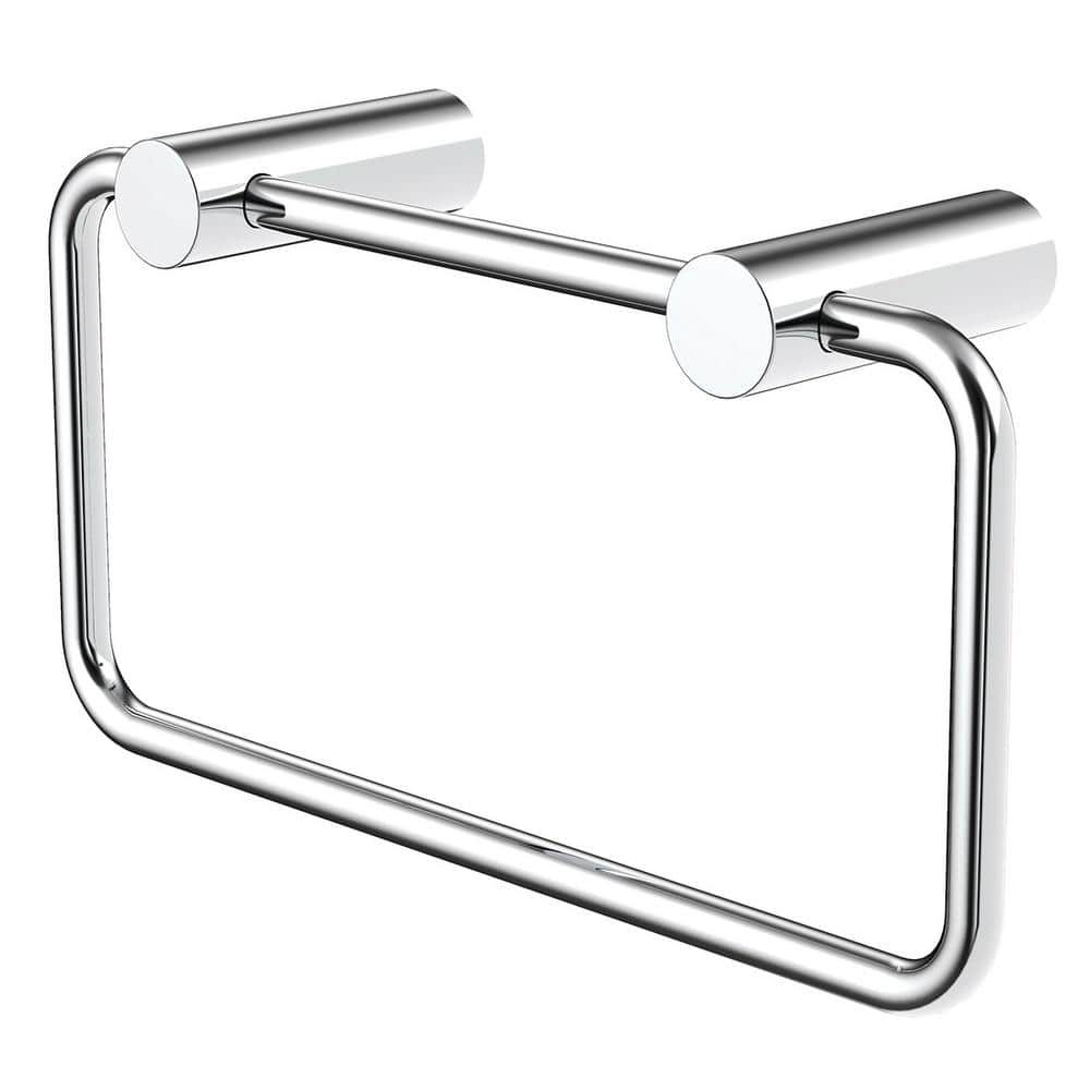 Uniform Wall-Mount Towel Ring In Polished Chrome