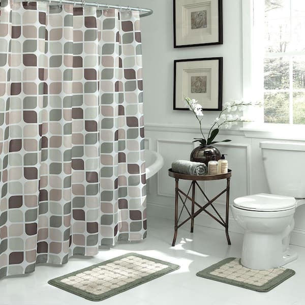 Bath Rug And Shower Curtain Set, Bathroom Sets Shower Curtain Rugs