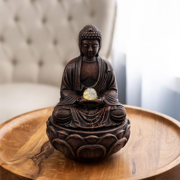 Small Water Fountain Modern Hand Of Buddha Table Top Fountains Indoor Decor 