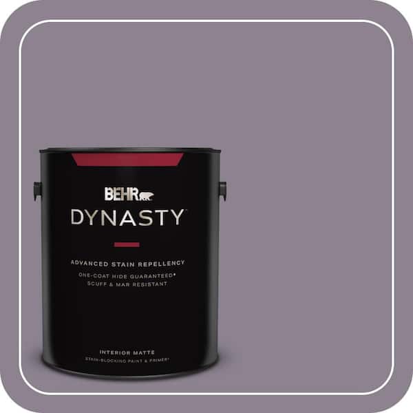 1 gal. #670F-5 Gothic Amethyst Matte Interior Stain-Blocking Paint & Primer