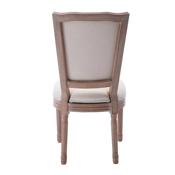 GOJANE Beige Upholstered Fabrice French Dining Chair Set of 2