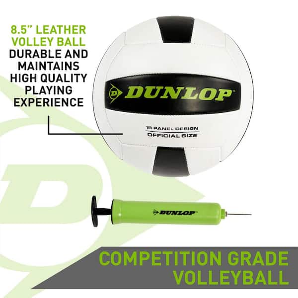 Volleyball Set w/ Carry Bag Dunlop Quick Setup Accessories Included 