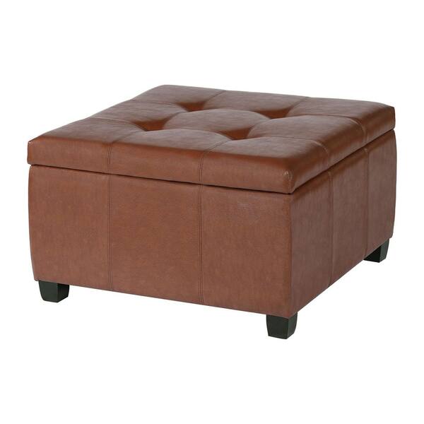 CHRISTOPHER KNIGHT HOME Richmond Brown+Brown Leather Storage