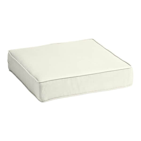 ARDEN SELECTIONS ProFoam 24 in. x 24 in. Outdoor Deep Seat Sand Cream Cushion