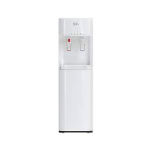 Bottom Load Water Cooler Dispenser Paddle Dispensing, Hot & Cold, Child Lock, LED Lights, Empty Bottle Alert, WHT