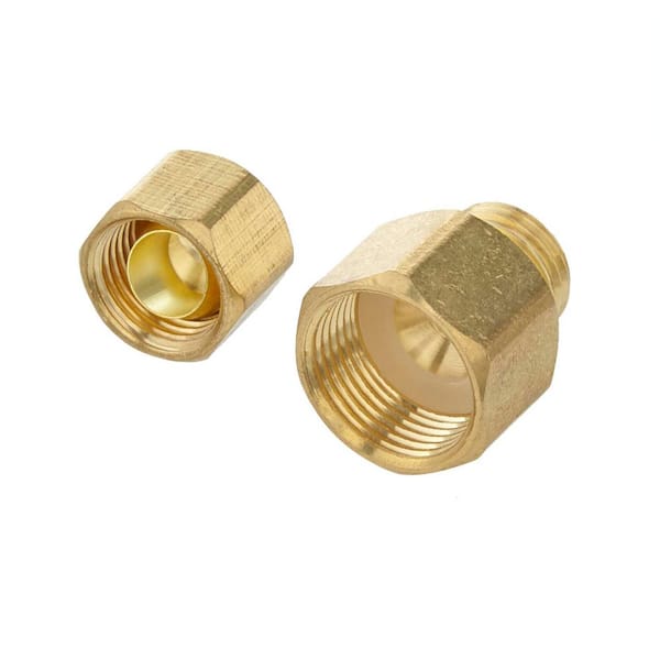 Everbilt 1/4 in. OD Compression x 3/8 in. Flare Brass Adapter Fitting