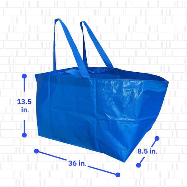 DURASACK 18 Gal. Haul-it-All Moving Tote Bag, Blue 2-Pack IB-36X13