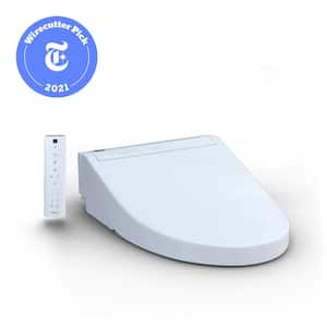 C5 Washlet Electric Bidet Seat for Elongated Toilet in Cotton White with Premist and EWATER+ Wand Cleaning