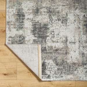 Roma Taupe Abstract 5 ft. x 7 ft. Indoor Area Rug