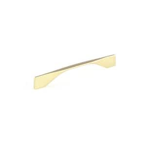 Creston Collection 6 5/16 in. (160 mm) or 7 9/16 in. (192 mm) Brushed Gold Modern Rectangular Cabinet Bar Pull