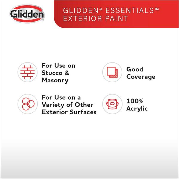 Glidden Essentials 1 gal. PPG1128-5 Green Tea Leaf Flat Exterior Paint  PPG1128-5EX-01F - The Home Depot