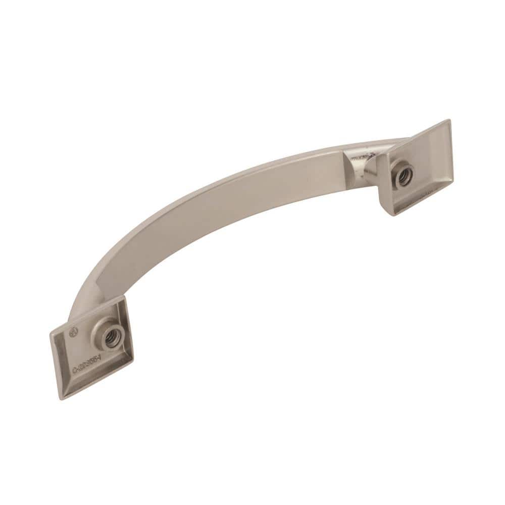 Polished Nickel 3-3/4 inch Cabinet Pull with Mounting Hardware