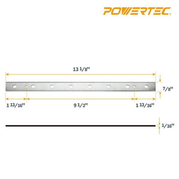 13 in. High-Speed Steel Planer Knives for DeWalt DW735 (Set of 3) (2-Pack)