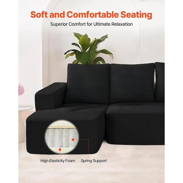 SKYSHALO Modular Sectional Sofa, L Shaped Modular Sofa with Chaise