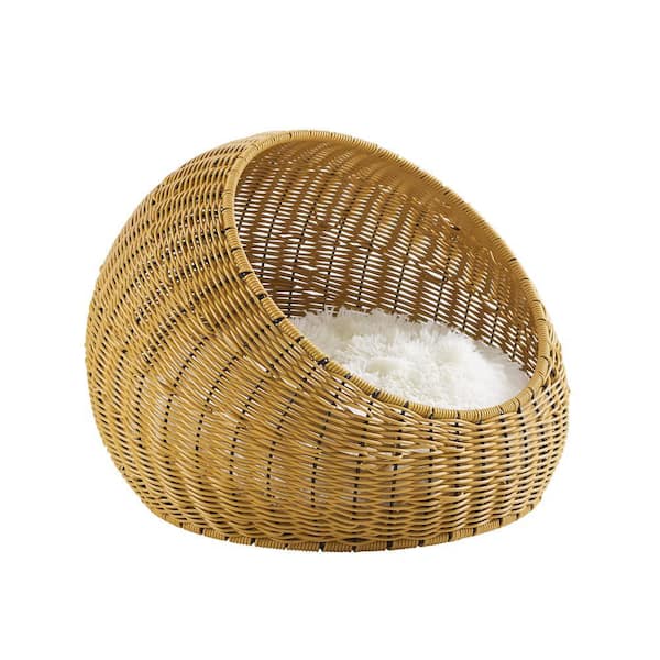 Nala Medium Brown Wicker Cat Bed