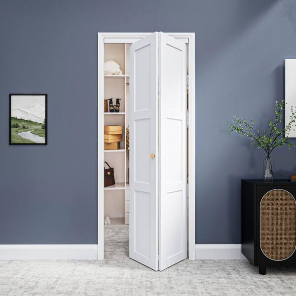 Accordion Folding Door - Customizable Size (62-80") For Closet, Laundry, Room Divider, Blackout, Honeycomb Design With Top/Bottom Track