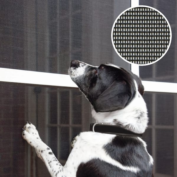 Charcoal Fiberglass Mesh Roll 48 in. x 84 in. Replacement Screen for Window or Door
