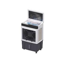 Portable Air Conditioner Evaporative with 3 Speeds 3 Modes, 4 Ice Packs and 120° Oscillation in White