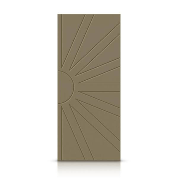 CALHOME 24 in. x 84 in. Hollow Core Olive Green Stained Composite MDF Interior Door Slab